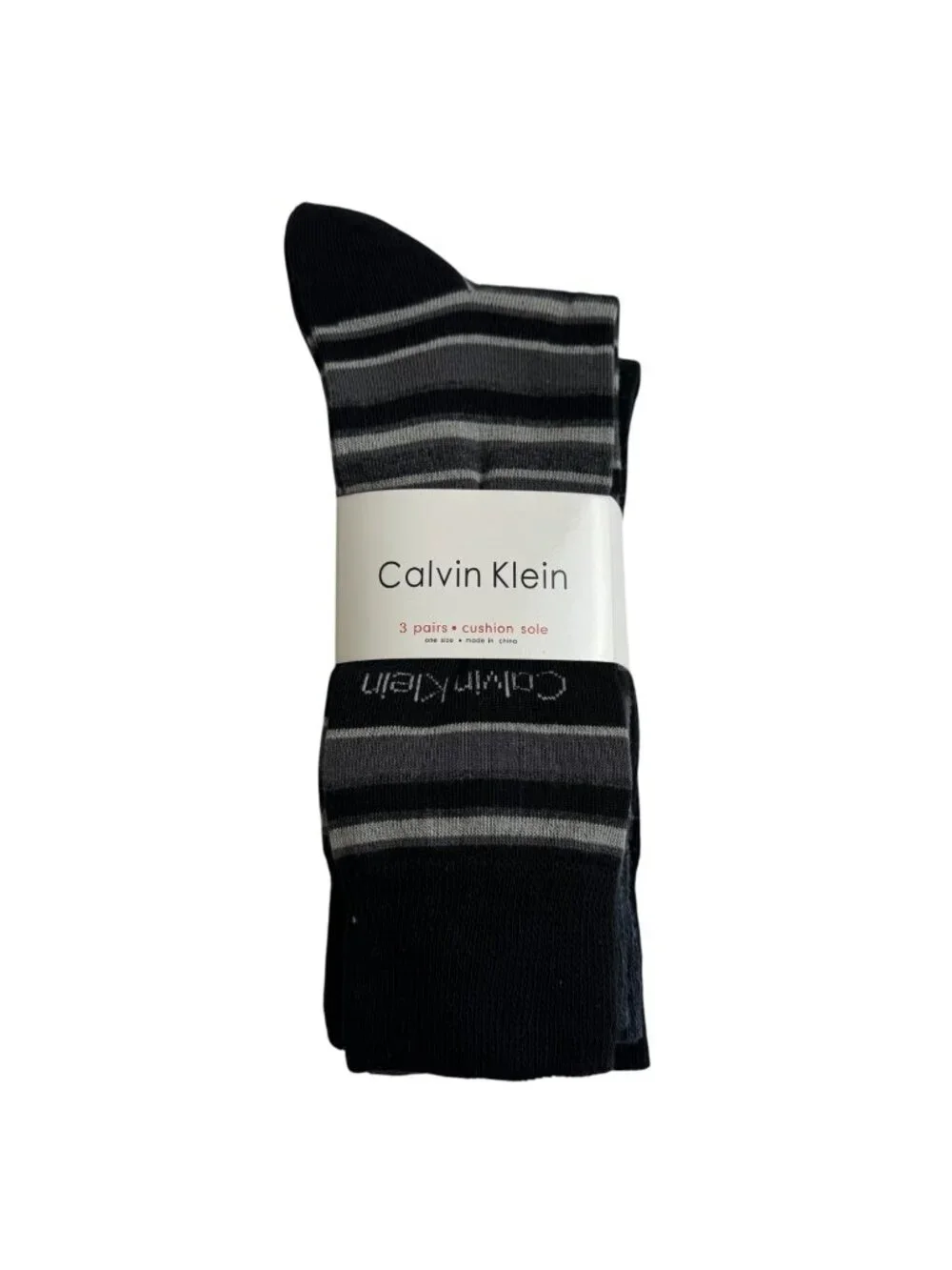 Calvin Klein NEW Dress Socks 3 Pairs Combed Cotton Black Blue Career Business